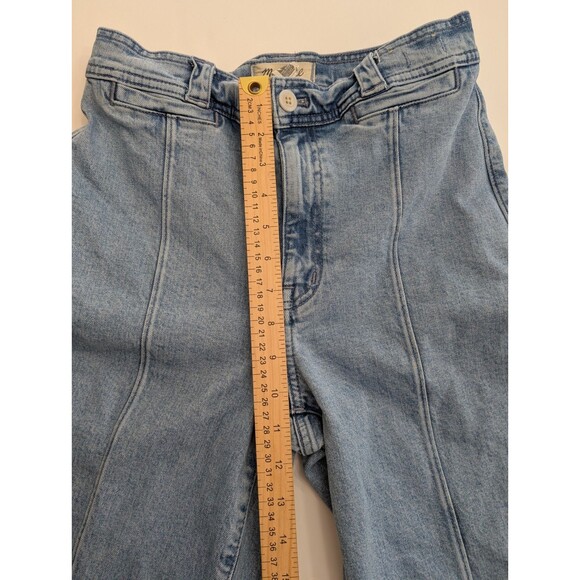 Madewell The Perfect Vintage Wide Leg Jean Size 27 Paradelle Wash Front Seam - Picture 9 of 12